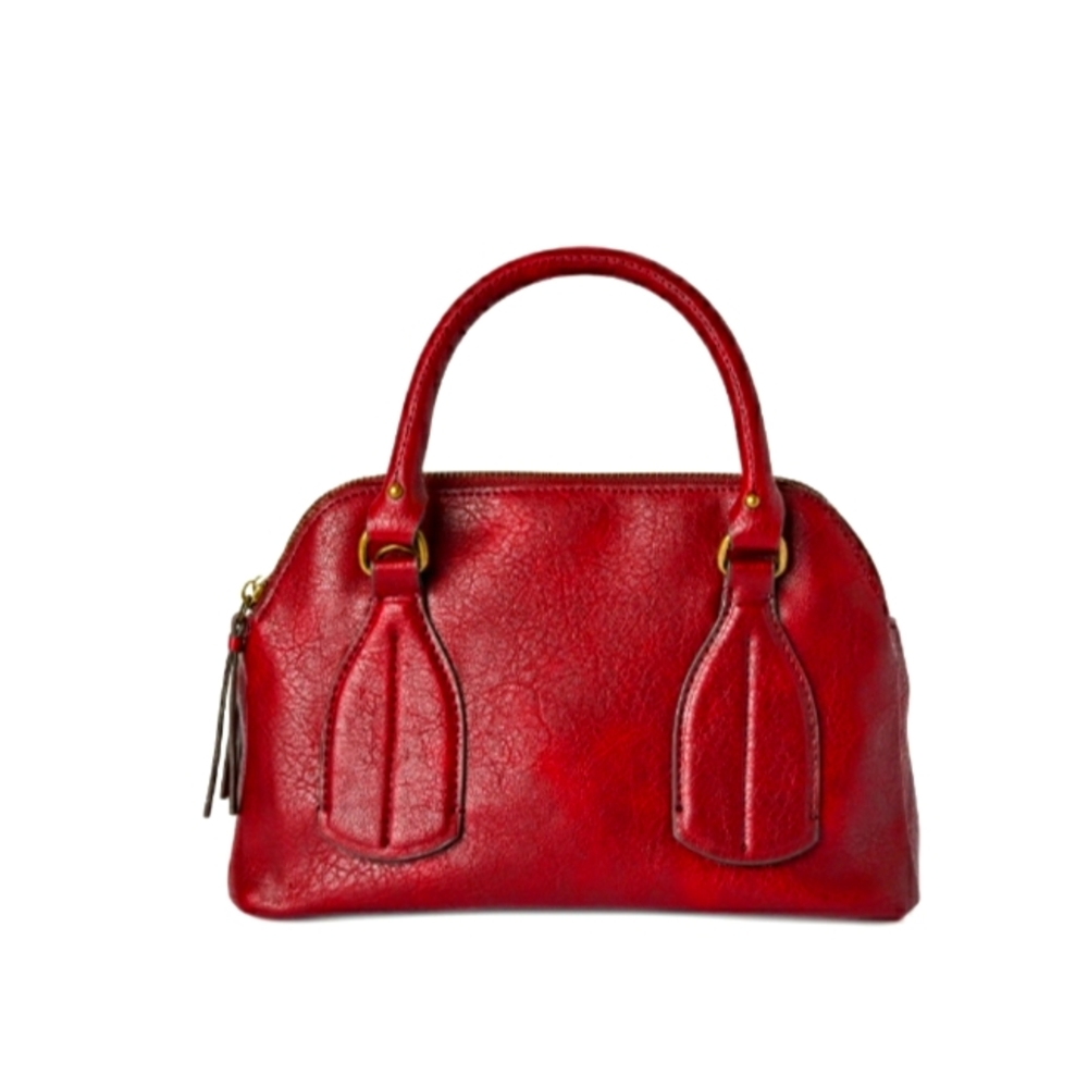 Women’s Palms Satchel Handbag - Red - Brand New with Tags
